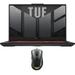 ASUS TUF Gaming A17 Gaming/Entertainment Laptop (AMD Ryzen 7 7735HS 8-Core 17.3in 144Hz Full HD (1920x1080) GeForce RTX 4060 16GB DDR5 4800MHz RAM Win 11 Pro) with TUF Gaming M3