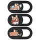 3Pcs Practical Dust-Proof Webcam Lens Protective Caps Camera Covers Caps Hoods