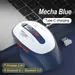 Wireless Bluetooth Gaming Mouse 2.4 GHz with USB Receiver 1600 DPI Adjustable Comfortable Grip Optical Sensor PC Gaming Miceï¼ŒBluetooth Blue