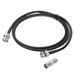 RG58 Coaxial Cables BNC Male To BNC Male With Adapter Low Loss RF Coaxial Cables 4.9FT Black 1Pcs