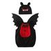 Tosmy Toddler Baby Girls Boys Clothes Set Bat Monster Soft Vest Tops Sets With Wing Hat 3 Piece Set Kids Outfits