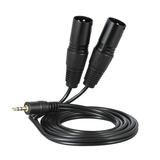 Shinysix Audio Cable 1.5m/ 5ft Audio Cable Dual XLR Male Cable 5ft Audio Cable XLR Male 3.5mm XLR Dual XLR Male Male 3.5mm Male 1.5m/ 5ft Audio Cable Dual Audio Cable