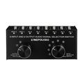 LYNEPAUAIO Audio Switcher Two-Way Audio Box Splitter 3.5mm Audio 3.5mm Audio Input Audio Switcher Two-Way Switcher Two-Way Audio 6-In-2-Out Audio Audio Splitter Audio Input Output