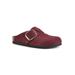 Women's Big Easy Mule by White Mountain in Burgundy Suede (Size 7 M)