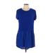 Dolan Casual Dress - DropWaist: Blue Dresses - Women's Size Large