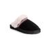 Women's Dawn Suede Scuff Slipper by Muk Luks® by MUK LUKS in Ebony (Size 6 M)