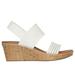 Skechers Women's Beverlee - Sheer Luck Sandals | Size 6.0 | White | Textile | Vegan