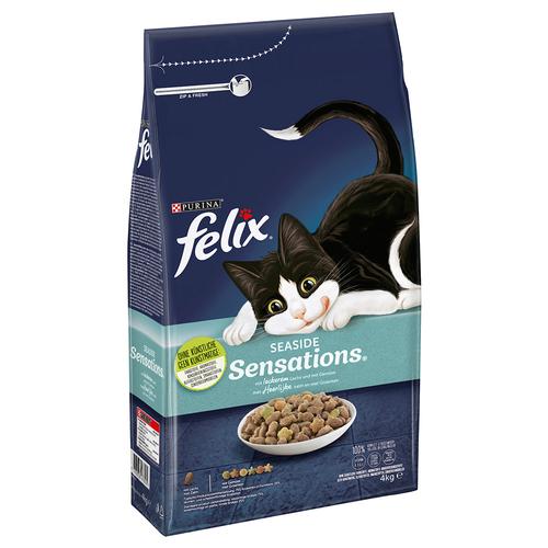 4kg Felix Seaside Sensations mit Lachs Katzenfutter trocken