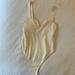 Free People Tops | Free People Cream White Body Suit | Color: Cream | Size: Xs