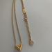 Louis Vuitton Jewelry | Authentic Louis Vuitton Gold Plated Essential V Necklace | Color: Gold | Size: Os