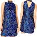 Lilly Pulitzer Dresses | Lilly Pulitzer Brandi Shift Dress Size 8 Grotto Twilight Floral Brocade $278 New | Color: Blue/Gold | Size: 8