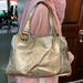 Michael Kors Bags | Michael Kors Euc Gold, Metallic Shoulder Bag Gold Tone Hardware Large Bag | Color: Gold | Size: 16”W X 11.5”H X 5”D