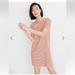 Madewell Dresses | Madewell Swingy Tee Dress In Stripe Stretchy A-Line Ribbed Jersey Modal Cotton | Color: Brown/Red | Size: S