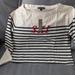 J. Crew Tops | J.Crew Mariner Cloth Embroidered Long-Sleeve Stripe Tee | Color: Blue/White | Size: Xs