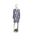 Nine West Dresses | Nine West Purple Patterned Long Sleeve Dress | Color: Purple | Size: Xl