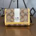 Coach Bags | Coach Heritage Stripe Snap Wallet | Color: Tan/Yellow | Size: Os