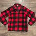 Columbia Jackets & Coats | Columbia Men’s Steens Mountain Red Check Printed Fleece Jacket Size Small | Color: Black/Red | Size: S