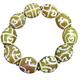 YHDONE Tibetan High Oil Clad Natural Agate Yellow Dolomite Dzi Bead Strings (With Certificate) For Men and Women jade Bracelets for men