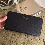Kate Spade Bags | Kate Spade Tinsel Glitter Continental Women's Wallet - Black, Large | Color: Black | Size: Os
