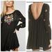 Free People Dresses | Free People Mohave Embroidered Midi Dress Black Size Sx | Color: Black | Size: Xs