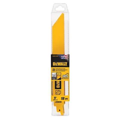 DEWALT DWAR9118B25 Heavy Metal Bi-Metal Reciprocating Saw Blades, PK25