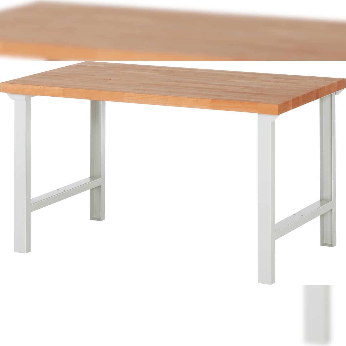 PROREGAL Werkbank Serie 7000 - Modell 7000 | HxBxT 84x150x90cm | Lichtgrau | Arbeitstisch Werktisch Image