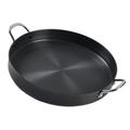 Korean Grill Pan BBQ Grill Pan Non Stick Coating Round BBQ Griddle Frying Pan for Indoor Outdoor Cooking (40cm / 15.75in)