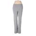 Simply Vera Vera Wang Dress Pants - Mid/Reg Rise Straight Leg Boyfriend: Gray Bottoms - Women's Size Medium