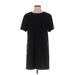 Zara Casual Dress - Shift High Neck Short sleeves: Black Print Dresses - Women's Size Medium