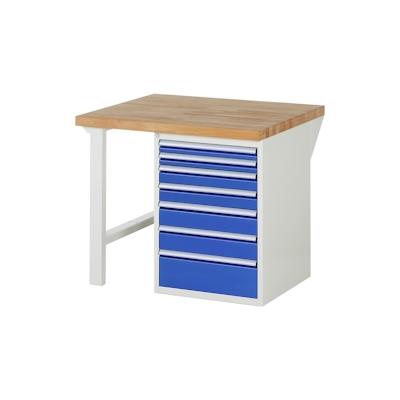 PROREGAL Werkbank Serie 7000 - Modell 7517 | HxBxT 84x100x90cm | 7x Schublade | Schubladenmaße 2x60 + 2x90 + 2x120 + 1x180mm Image