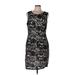 H&M Cocktail Dress - Party Scoop Neck Sleeveless: Black Dresses - Women's Size Large