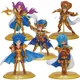 Figurines de Dessin Animé Saint Seiya 11cm Myth Gril Lion Aiolia Verseau Camus Cancer Masque