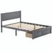 Red Barrel Studio® Polli Pine Platform Storage Bed Wood in Gray | 36.2 H x 57.6 W x 76 D in | Wayfair 1414F6E15CF24E2CB2CA437F45E08D88