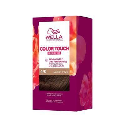 Wella Professionals Color Touch Fresh-Up-Kit Haarfarbe 4 - MEDIUM BROWN 130 ml Schwarz Image
