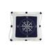 Blue Compass With Nautical Rope Decorative Throw Pillow - Navy blue and white nautical - 16"