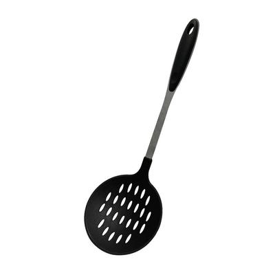 14-Inch Black Nylon Slotted Skimmer with Stainless Steel Handle