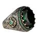 EHQJNJ Stainless Steel Rings Set for Women Large Saphire Ring Round Green Gemstone Ring Vintage Ring Diamond Ring Gift Ring Peacock Shape Peacock Ring Diamond Ring Big Diamond Ring