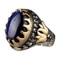 EHQJNJ Women s Jewelry Large Saphire Ring Round Blue Gemstone Ring Vintage Ring Diamond Ring Gift Ring Peacock Shape Peacock Ring Diamond Ring Big Diamond Ring