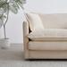 Armless Deep Seat 2 Seater Chenille Fabric Sofa to Combine With Alternative Arms and Single Armless Sofa