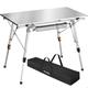 Table de camping Pliable argent