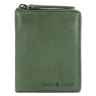 Greenburry Vintage Washed Geldbörse Leder 10 cm Grün Herren Image