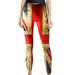 2024 Womens Stretch Leggings Printed Independence Day Casual Full Length Jogger Pants Athletic Workout Yoga Lounge Pants