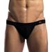 Mens Underwear Briefs Mens 3.2cm Strap Waistband Athletic Supporter T-back Thong Underwear Boxer Briefs for Men Pack Black