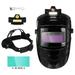 Welding Helmets for Men Auto Darkening Welding Hood with LED Light True Color Solar Powered Welder Helmet Adjustable Wide Shade Range Welder Mask