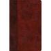 Crossway Books 167344 5.37 x 8.37 in. ESV Large Print Thinline Bible Burgundy & Red Timeless Design Trutone