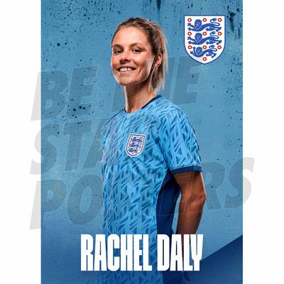 England Rachel Daly Headshot Away Poster A3 Image