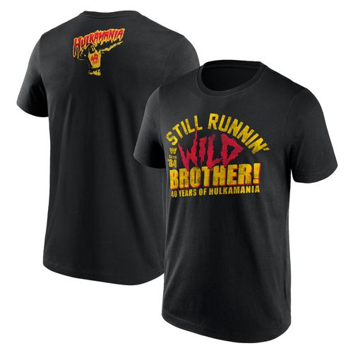 WWE Hulk Hogan 40 Years Still Runnin' Wild T-Shirt - Schwarz - Herren