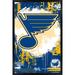 NHL St. Louis Blues - Maximalist Logo 23 Wall Poster 22.375 x 34 Framed