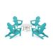 TrexÂ® Outdoor Furnitureâ„¢ 5-Piece Monterey Bay Folding Adirondack Chair Conversation Group in Aruba