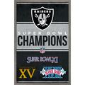 NFL Las Vegas Raiders - Champions 23 Wall Poster 14.725 x 22.375 Framed